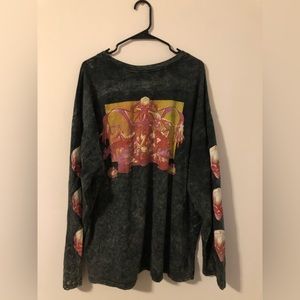 Men’s Medium Oversized Black Sabbath Ozzie Osbourne Band Rock Shirt PLEASE READ